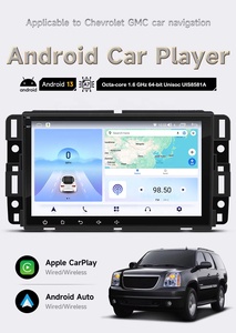 8 inch 2 DIN <span class=keywords><strong>Android</strong></span> 13 đài phát thanh xe với GPS Carplay DSP chức năng 4 gam màn hình tự động cho Buick/Chevrolet Equinox GMC Sierra Hummer H2 - Product Image 3