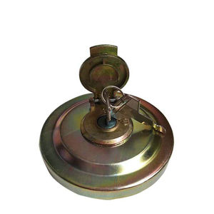 Bouchon de réservoir de carburant Kobelco en métal avec verrouillage pour excavatrices SK200-6, SK120-200, SK300-5, SK300-6, SK300-3 - Product Image 1