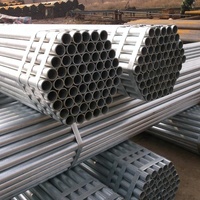 Tubería de Acero Galvanizado por Inmersión en Caliente ERW de 1.5 Pulgadas, Estándar BS, Acero al Carbono Suave Q235, Tubería Estructural para Procesos de Soldadura