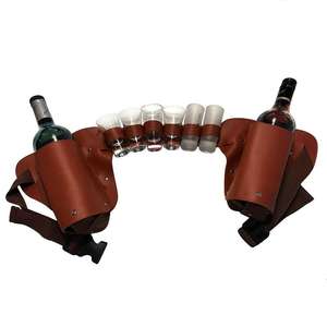 Bier En Frisdrank Drank Shot Bril Taille Houder Lederen Bier Holster Riem - Product Image 1