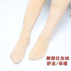 Women's Fleece Bodysuit Thickened Solid Color Stretch Open Crotch Full Body Warm Winter Wear Plus Size - Product Image 4