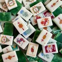 Set Mahjong Mewah Modern 160 Ubin Warna Hijau Zamrud Laris Manis Untuk Pasar AS