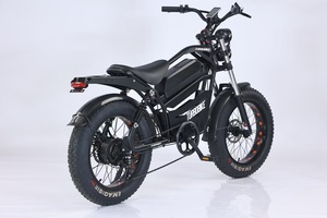 Bicicleta Eléctrica de Nieve con Llantas Gruesas de 20 Pulgadas, 48V 500W 1000W 1500W 18Ah 23AH, Suspensión Completa, Bicicleta Eléctrica Urbana Retro Ligera, RTS 2025 - Product Image 6