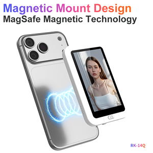 Moniteur Selfie Tactile Magnétique de 3,4 Pouces pour Caméra Arrière, Idéal pour l'Enregistrement Vidéo YouTube et Vlogs sur <span class=keywords><strong>iPhone</strong></span> et Android - Product Image 5
