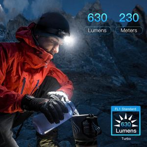 Linterna Frontal LED Blanca Recargable de Gran Venta con Resistencia al Agua IP65 y Alcance de Haz de 300m para Caza/Ciclismo - Product Image 4