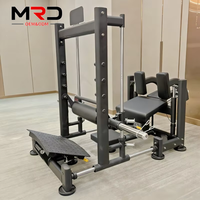 Nuevo equipo de entrenamiento de gimnasio de acero plegable de seis piezas para cadera y piernas, con respaldo ajustable, comercial, para fitness, puente Smith, dominadas, unisex