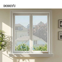 Ventana Exterior de PVC para Villa de Lujo, Marco de Alta Resistencia, Doble Vidrio Templado, A Prueba de Viento, Insonorizada, Certificada Energéticamente, Abatible