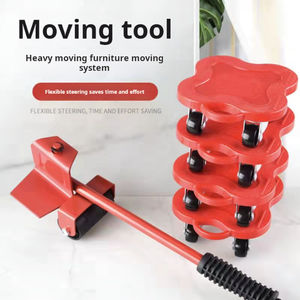 Outil de rouleau de mobilité de meubles robustes coussin <span class=keywords><strong>pivotant</strong></span> élévateur de meubles en acier au carbone et Kit de curseur de meubles en fer 4 pièces - Product Image 5
