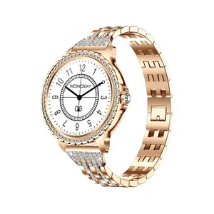 Lady Fashion Smartwatch BT Call 1.32inch Round Screen Health Monitoring Life Waterproof Women i58 Smart Watch