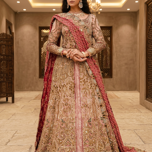 Nouvelle Robe de Mariée Moderne Grande Taille Brodé Manches Longues Maxi avec Soutien-Gorge Intégré Fleurs Cristaux Tissu Mousseline Respirant - Product Image 3