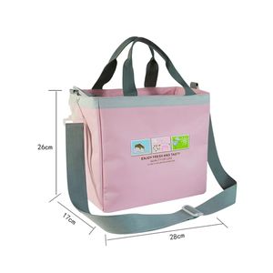 กระเป๋าเก็บอุณหภูมิแบบมีซิปด้านหน้า สำหรับใส่อาหารกลางวัน ใช้ได้ทั้งช้อปปิ้ง ปิกนิก ทำงาน สำนักงาน เหมาะสำหรับผู้หญิง ผู้ชาย ปี 2026 รับผลิตโลโก้ตามสั่ง ขายส่งจำนวนมาก - Product Image 5