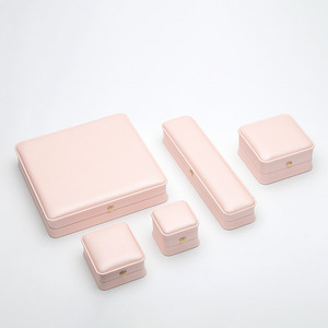 Fashion Square Rectangular Jewelry <b>Box</b> Pink Packaging <b>Box</b> pink Jewelry Ornament <b>Gift</b> Storage <b>Ring</b> <b>Box</b> Jewelry logo - Product Image 2