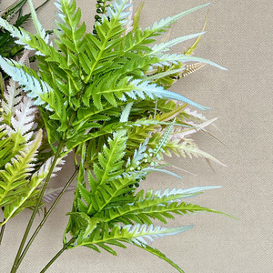ดอกไม้ประดิษฐ์พลาสติก3D สีเขียวปรับแต่งได้ปรับแต่งได้หลากสี <span class=keywords><strong>Pteris</strong></span> สำหรับบ้านงานแต่งงานคริสต์มาสเวที - Product Image 5