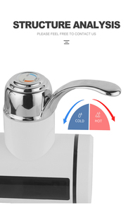 Grifo con Pantalla Digital LED <span class=keywords><strong>de</strong></span> Calentamiento Instantáneo <span class=keywords><strong>de</strong></span> Doble Uso, <span class=keywords><strong>Calentador</strong></span> <span class=keywords><strong>de</strong></span> Agua Eléctrico <span class=keywords><strong>de</strong></span> Agua Fría/Caliente, Elemento Calefactor <span class=keywords><strong>de</strong></span> Acero Inoxidable, IPx4 - Product Image 4