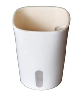 Pots et jardinières transparents de 15 cm (6 pouces) avec système d'arrosage automatique et pot intérieur transparent