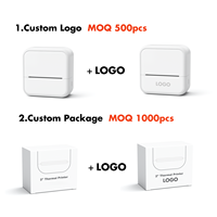 Imprimante thermique de poche portable Luck Jingle S1 203Dpi Ultra HD sans fil, sans encre, pour notes d'étude, autocollants et étiquettes