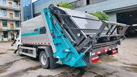Nouveau véhicule sanitaire à énergie nouvelle 10 m³ électrique 4x2 automatique à chargement arrière, compacteur de déchets, camion de collecte des ordures