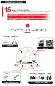 Système d'échappement en acier inoxydable poli miroir pour <span class=keywords><strong>BMW</strong></span> 135i 335i 335is 1M <span class=keywords><strong>E82</strong></span> E90 E91 E92 E93 3.0T - Product Image 5