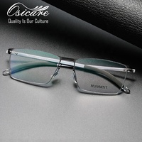 Montures de lunettes optiques sans vis en titane de haute qualité, montures de lunettes de sport en métal, lunettes tendance Y2K, vente en gros, lunettes de luxe pour hommes