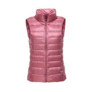 Simplee-débardeur chaud en duvet de canard pour femmes, veste décontractée et solide, <span class=keywords><strong>sans</strong></span> <span class=keywords><strong>manches</strong></span>, col montant, collection automne hiver 2020 - Product Image 2