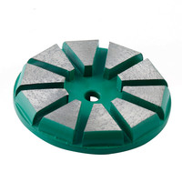 Disque abrasif diamanté PANGU à 10 segments en éventail, circulaire, pour préparation de surface de nivellement de béton Redi Lock, 80 mm, grain 6 # -400 #