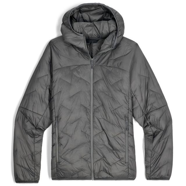 OEM Men's Thick Down & Insulated Hooded Zipper Jackets for Mountaineering Trekking & Ski Touring Outdoor Activities