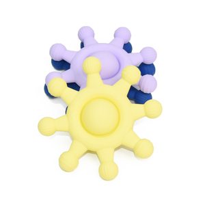 Bánh Lái Hình Tròn Logo Tùy Chỉnh Vòng Silicon Không Chứa Bpa Đồ Chơi Mọc Răng Nhẹ Nhàng Cho Bé Đồ Chơi Gặm Nướu Bằng Gỗ Cho Trẻ Sơ Sinh - Product Image 3