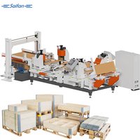 Saifan SF4060 Ligne de fabrication intelligente de collars de palettes en bois automatiques, utilisation facile, longueur de travail 540-1200 mm, 195-205 mm