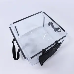 Портативное водяное ведро для льда квадратной формы, Складная прочная прозрачная сумка для хранения