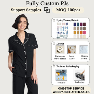 Pijamas de <span class=keywords><strong>Mujer</strong></span> OEM/ODM, Ropa de Dormir Modal sin Botones, Suave, Holgada, de Manga Larga, Ropa de Estar por Casa - Product Image 5