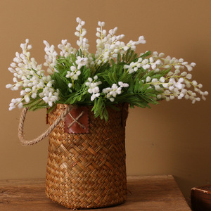<span class=keywords><strong>Flores</strong></span> artificiales de Acacia de 38cm, <span class=keywords><strong>Mimosa</strong></span> amarilla, rama de cereza, Decoración de mesa de boda y hogar - Product Image 3