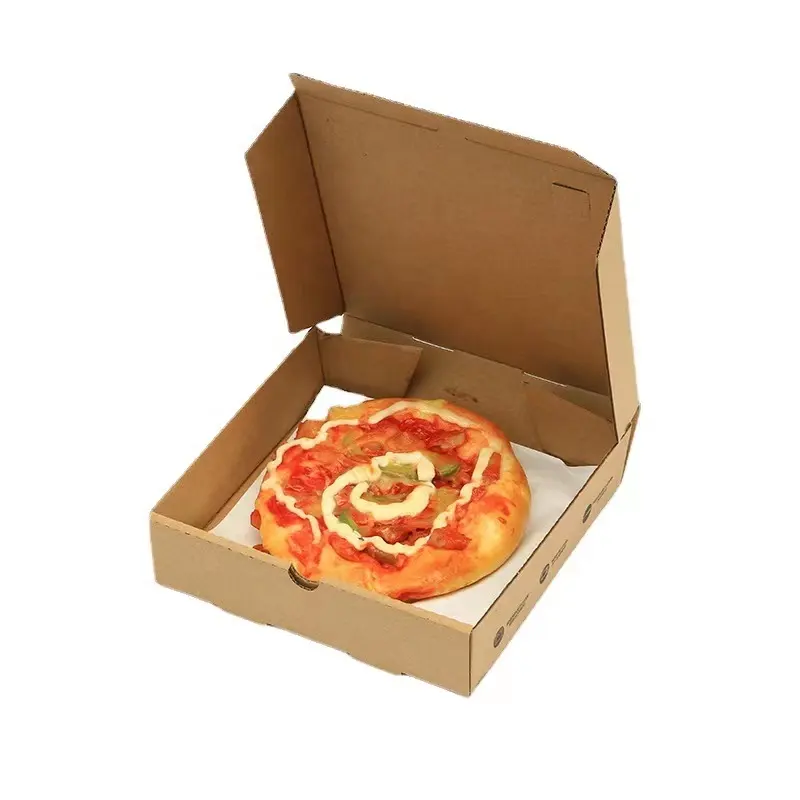 2022 Grosir Pizza Ramah Lingkungan Yang Dibawa Ke Lingkungan Kotak Kemasan Pizza Kraft