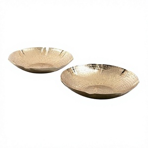 Ensemble de 2 bols à chocolat en métal, design moderne, différentes tailles, bols à fruits au prix le plus bas - Product Image 1