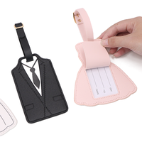 Outdoor-Golfgepäckanhänger aus PU-Leder mit ID- und Adresshalter, Reiseetikett im Damenrock-Design