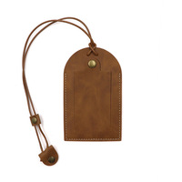 Étiquette de bagage personnalisée de luxe à motif uni, pendentif carte d'embarquement, accessoires de voyage vintage gravés au laser en PU imperméable