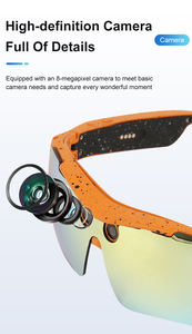 Lunettes d'enregistrement IA avec caméra vidéo 1080P, étanches IP67, lecture <span class=keywords><strong>de</strong></span> musique, commande vocale, connexion sans fil - Product Image 4