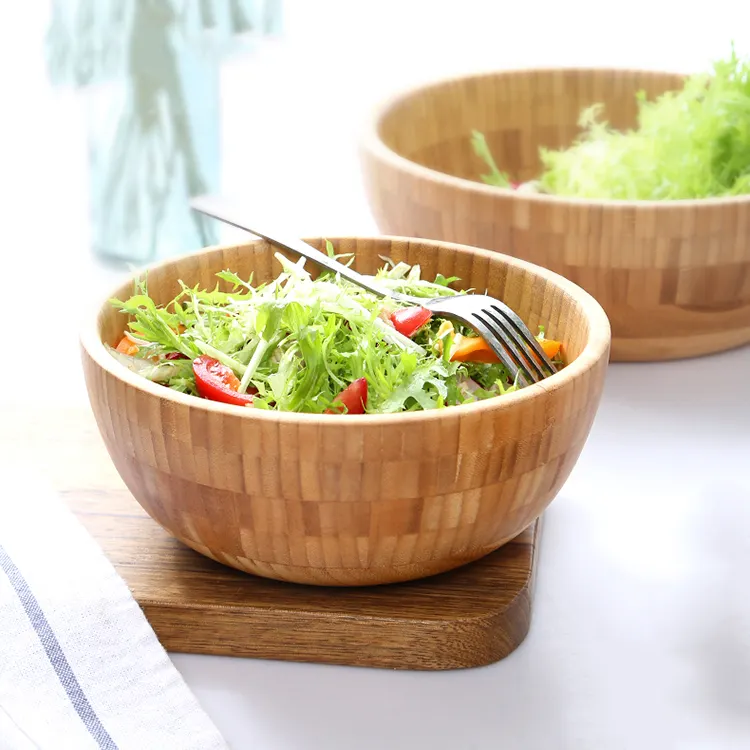 Uptodate Kaufen Sie kleine große natürliche Bambus nachhaltige Snack Salats ch üssel Platte