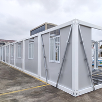 Conteneur durable minuscule maison mobile bonnes maisons préfabriquées robustes pour hôtel appartement en acier à panneau sandwich pour les hôpitaux