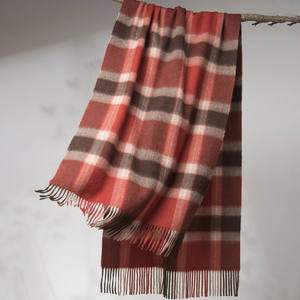 Écharpe 100% cachemire avec longues franges, étoles et châles d'hiver personnalisés pour femmes, tricot en laine et mélanges - Product Image 6