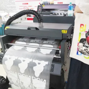 2 kepala A3 Roll dengan Laminator Flatbed ke Film kecil Mini A4 Dtf Printer untuk t shirt mesin cetak