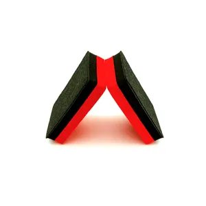 Black and red car wash clay sponge bar block for auto polishing detailing automotive cleaning scrub buffing multipurpose sponge