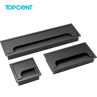 Passe-câble flexible TOPCENT en alliage d'aluminium pour bureau