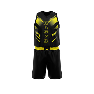 Maillot et short de basket-ball personnalisés par sublimation, uniforme de qualité supérieure 100 % polyester. - Product Image 4