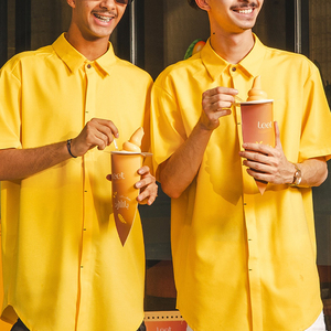 ถ้วยกระดาษไอศกรีมเจลาโต้เซอร์เบตโต้แบบใหม่ทันสมัยพร้อมปลอกหุ้มกันหยดทรงกรวยยาวพิเศษ - Product Image 3