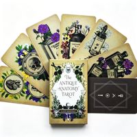Cartes Oracle personnalisées à prix d'usine, impression personnalisée, estampées à l'or, bords dorés, jeu de tarot avec boîte