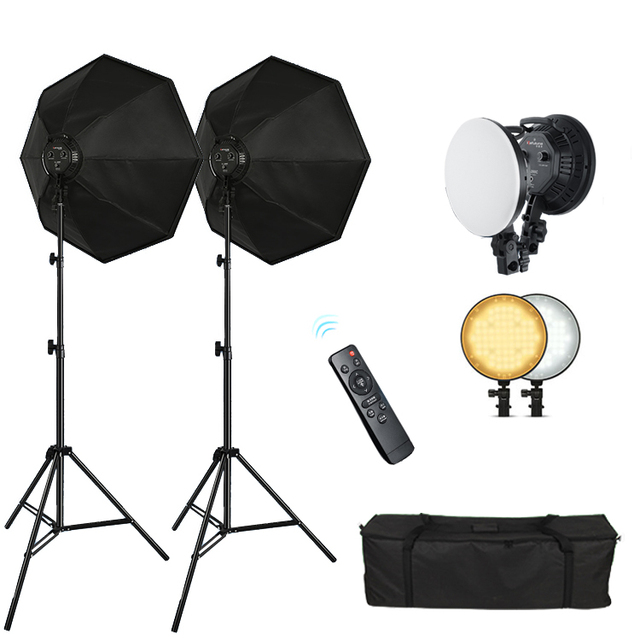 Professional LED Photographic Lighting Set Soft Box Softbox for Video & Live Streaming Fill Lights for Studio Photography