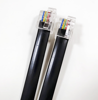 Cable de teléfono con código de color 6 Core, 28AWG, RJ11
