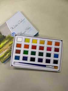 Ensemble de <span class=keywords><strong>peinture</strong></span> <span class=keywords><strong>gouache</strong></span> <span class=keywords><strong>à</strong></span> <span class=keywords><strong>l</strong></span>'<span class=keywords><strong>eau</strong></span> personnalisée Daqian, peintures <span class=keywords><strong>à</strong></span> <span class=keywords><strong>l</strong></span>'huile solides pour la <span class=keywords><strong>peinture</strong></span> sur papier et toile, boîte de 24 couleurs, aquarelle solide - Product Image 4
