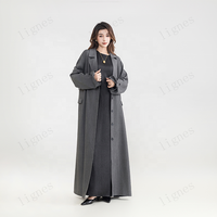 Nouvelle collection de vêtements islamiques en gros pour l'automne et l'hiver - Abaya élégante et digne pour femmes musulmanes - Abaya ouverte et élégante