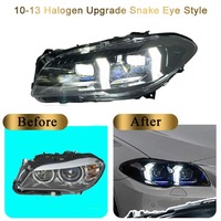Phares HETOP F10 2014-2017, style œil de serpent bicolore, éclairage avant amélioré, LED, série 5 F18, éclairage de voiture, plug and play pour BMW